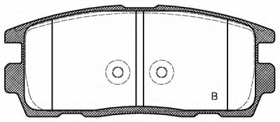 OPEN PARTS bpa126012 -  Комплект тормозных колодок, дисковый тормоз